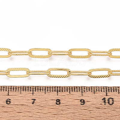 Brass Paperclip Chains CHC-T018-52G-1