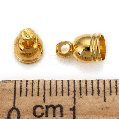 Brass Cord Ends X-KK-D217-8x5-G-1