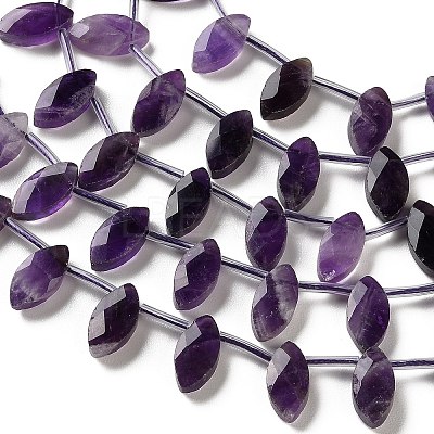 Natural Banded Amethyst Beads Strands G-P607-A09-01-1