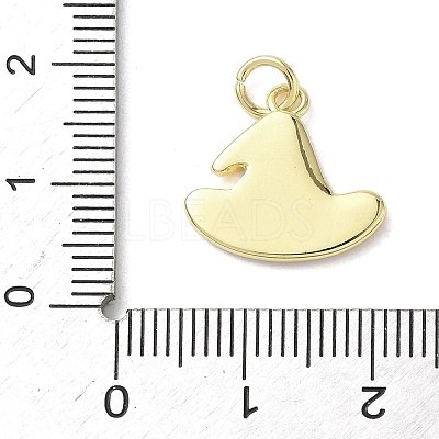Halloween Theme Brass Enamel Pendants KK-L248-01G-08-1