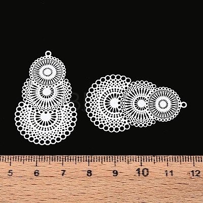 Spray Painted 430 Stainless Steel Pendants STAS-N121-01A-1