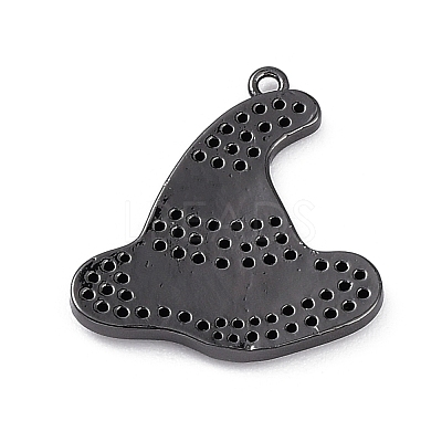 Rack Plating Brass Cubic Zirconia Pendants KK-D031-07B-01-1