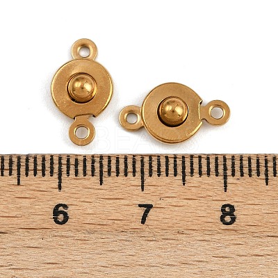 304 Stainless Steel Snap Clasps STAS-K311-03G-1