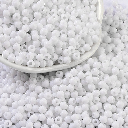 Opaque Acrylic Beads SACR-A007-01A-17-1