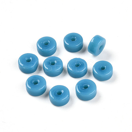 Opaque Solid Color Glass Beads GLAA-N007-6x3mm-A03-1