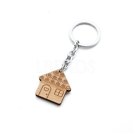 House Wood Keychain for Women PW-WG46203-03-1