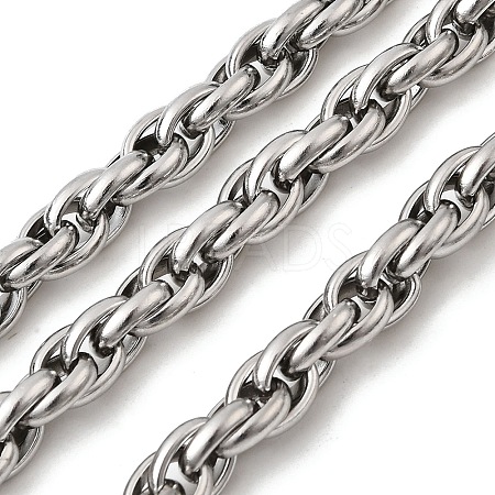 304 Stainless Steel Rope Chains CHS-K024-16P-1