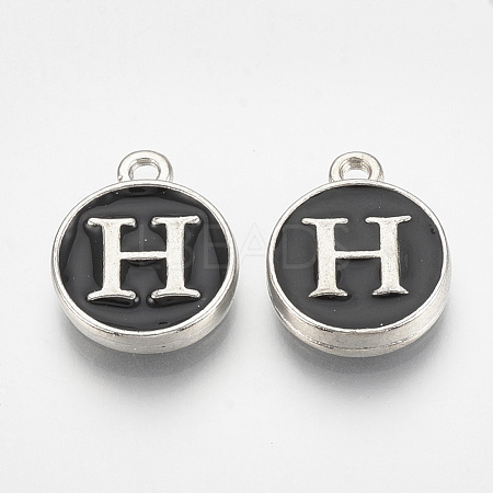 Alloy Enamel Charms ENAM-T007-01-H-1