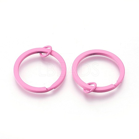 Spray Painted Iron Split Key Rings IFIN-L038-10-FF-1