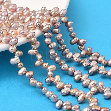 Natural Cultured Freshwater Pearl Beads Strands PEAR-I007-04A-01B-1