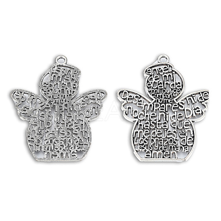 Tibetan Style Alloy Big Pendants X-TIBEP-N008-197-1