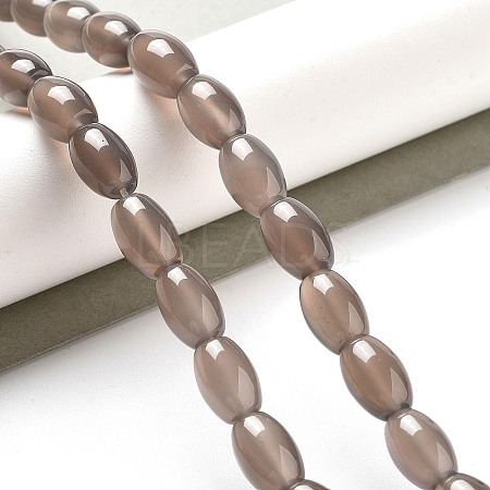 Natural Grey Agate Beads Strands G-B106-B04-01-1