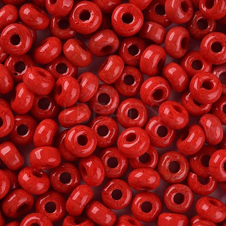 Opaque Colours Glass Round Beads SEED-S045-002A-A04-1