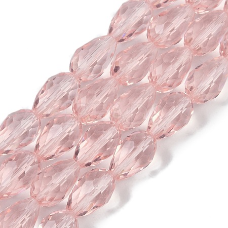 Transparent Glass Beads Strands EGLA-N013-T8mm-D18-1