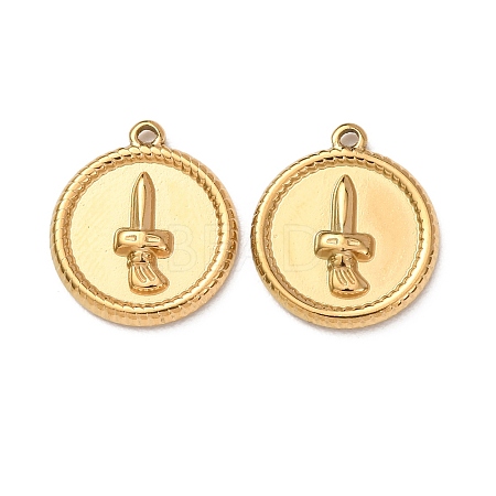304 Stainless Steel Pendants STAS-K331-01B-G-1