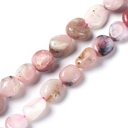 Natural Pink Opal Beads Strands G-L493-13-1