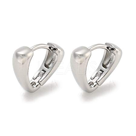 Brass Hoop Earrings EJEW-L211-010M-P-1