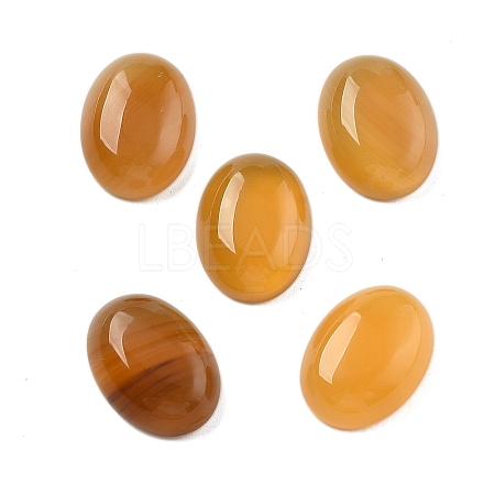 Natural Yellow Agate Cabochons G-G145-01B-61-1