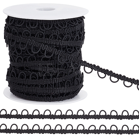 22.5 Yards Nylon Elastic Ribbons with Loops OCOR-BC0006-78-1