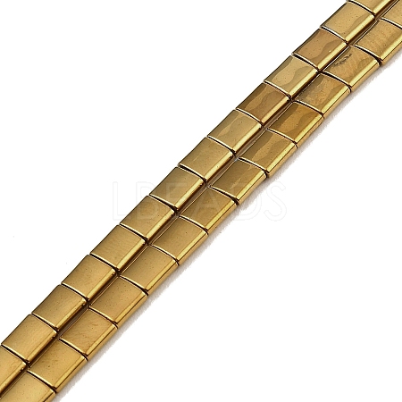 Electroplated Non-magnetic Synthetic Hematite Beads Strands G-G089-B02-04-1