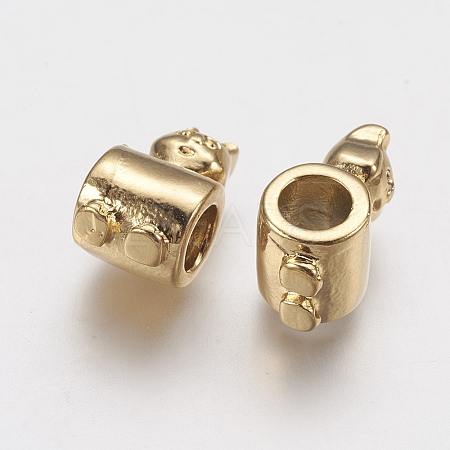 Ion Plating(IP) 304 Stainless Steel European Beads LS-STAS-J022-108G-1
