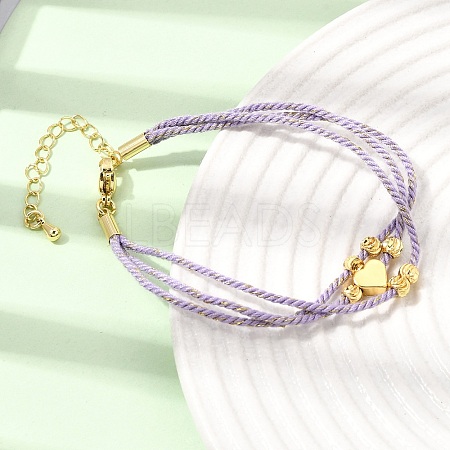 Polyester Multi-Strand Bracelets FB-CBA983F-02G-04-1