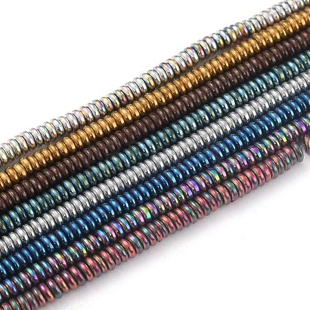 Electroplate Non-magnetic Synthetic Hematite Beads Strands G-B014-12A-1
