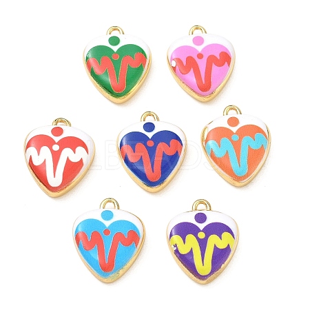 Printed Brass Pendants KK-CBA42CA-07G-1