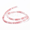 Cherry Quartz Glass Beads Strands G-G990-C09-3