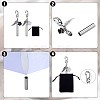 2Pcs Alloy Enamel Pendants Keychain HJEW-SW00012-4