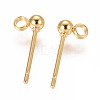 304 Stainless Steel Ear Stud Components X-STAS-F227-18A-G-2