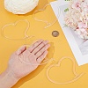 8Pcs Acrylic Heart Yarn Storage Ring TOOL-BC0002-81-3