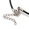 Leather Cord Necklace Jewelry Making X-NFS058-1-3