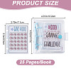 3-Ring 4 Inch PVC Mini Binder Savings Challenge DIY-WH0430-204C-2