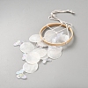 Dyed Natural Shell Slices Wind Chimes HJEW-WH20010-13C-2