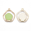 Alloy Enamel Pendants X-PALLOY-T056-51D-2