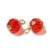 Glass Charms KK-P242-04G-2