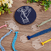 30Pcs 3 Style Acrylic Thread Winding Boards FIND-PH0018-40-5