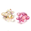 UV Plating Transparent Acrylic Beads X-MACR-D024-10-2