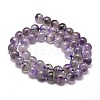 Natural Amethyst Round Bead Strands G-I168-08-6mm-2