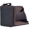 Rectangle Leather Credit Card Wallets for Women Men AJEW-WH20001-31C-1