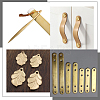 2Pcs Brass Sheet KK-SP0002-57C-6