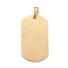 Ion Plating(IP) 304 Stainless Steel Quote Pendants STAS-H421-11G-2
