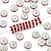 Brass Rhinestone Spacer Beads RB-A014-L6mm-21S-1