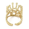 Brass Finger Ring Components KK-F891-18G-3
