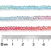 Transparent Painted Glass Beads Strands DGLA-A034-T1mm-A11-4