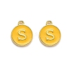 Golden Plated Alloy Enamel Charms X-ENAM-Q437-13S-1