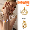 10Pcs Halloween Brass Pendants KK-BBC0005-33-2