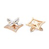 Rack Plating Alloy Crystal Rhinestone Cabochons PALLOY-S143-19-2