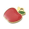 304 Stainless Steel Fruit Enamel Pendants STAS-G362-04G-13-2